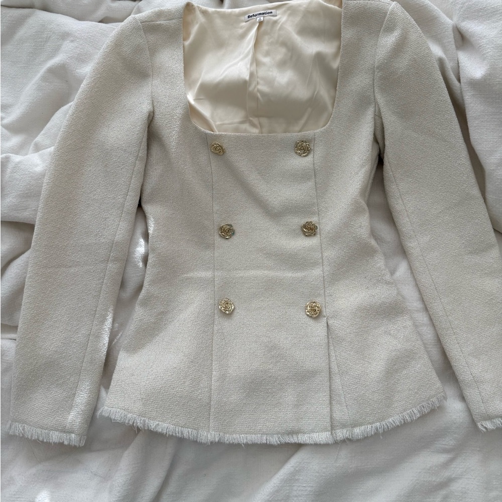 Reformation Colleen top ivory